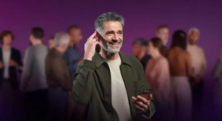 Telephone call being made through bluetooth hearing aids